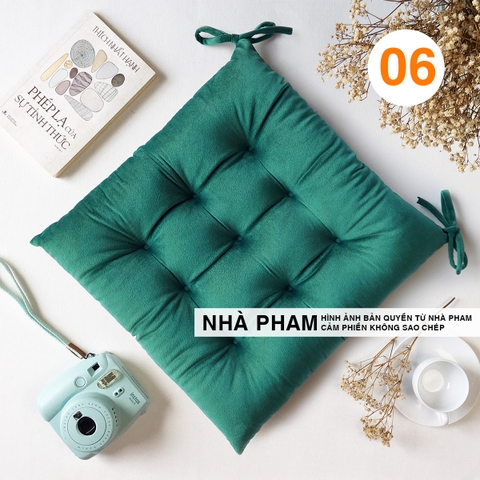 ĐỆM VUÔNG VẢI NHUNG 50CM - HÌNH 06