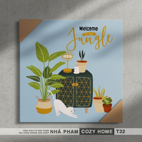 TRANH CANVAS COZY HOME - 30X30CM - TRANH 32