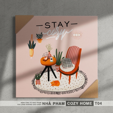 TRANH CANVAS COZY HOME - 30X30CM - TRANH 04