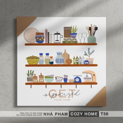 TRANH CANVAS COZY HOME - 30X30CM - TRANH 56