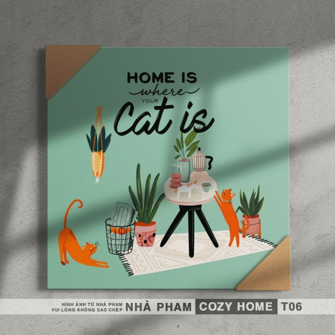TRANH CANVAS COZY HOME - 30X30CM - TRANH 06