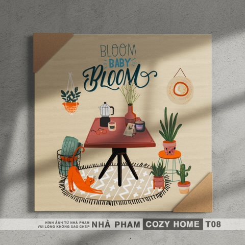 TRANH CANVAS COZY HOME - 30X30CM - TRANH 08