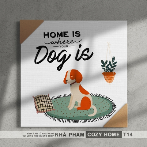 TRANH CANVAS COZY HOME - 40X40CM - TRANH 14