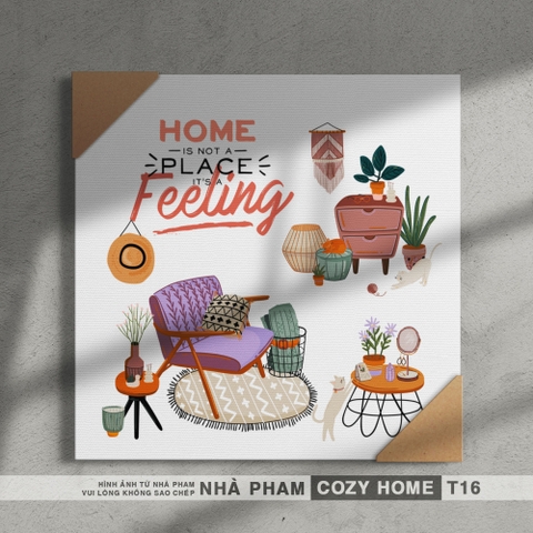 TRANH CANVAS COZY HOME - 40X40CM - TRANH 16