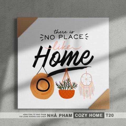 TRANH CANVAS COZY HOME - 40X40CM - TRANH 20