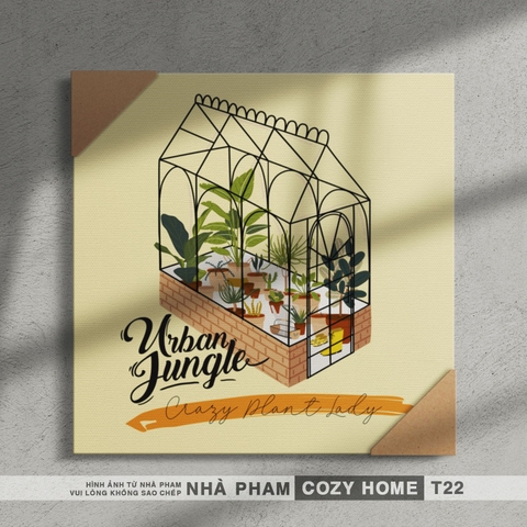 TRANH CANVAS COZY HOME - 40X40CM - TRANH 22