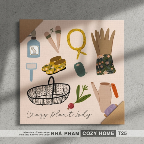 TRANH CANVAS COZY HOME - 40X40CM - TRANH 25