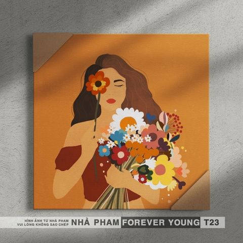 TRANH CANVAS FOREVER YOUNG - 30X30CM - HÌNH 23