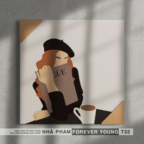 TRANH CANVAS FOREVER YOUNG - 30X30CM - HÌNH 33