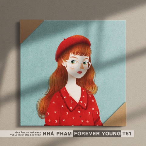TRANH CANVAS FOREVER YOUNG - 30X30CM - HÌNH 51