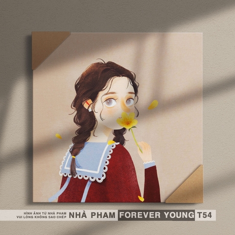TRANH CANVAS FOREVER YOUNG - 30X30CM - HÌNH 54