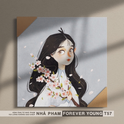 TRANH CANVAS FOREVER YOUNG - 30X30CM - HÌNH 57