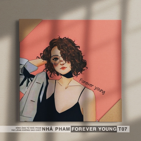TRANH CANVAS FOREVER YOUNG - 30X30CM - HÌNH 07