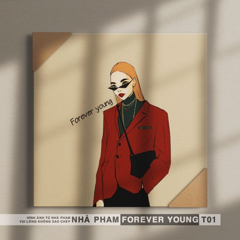 TRANH CANVAS FOREVER YOUNG - 40X40CM - HÌNH 01