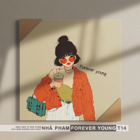 TRANH CANVAS FOREVER YOUNG - 40X40CM - HÌNH 14