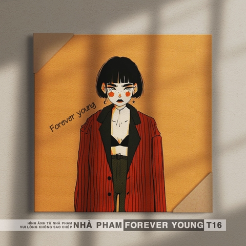 TRANH CANVAS FOREVER YOUNG - 40X40CM - HÌNH 16