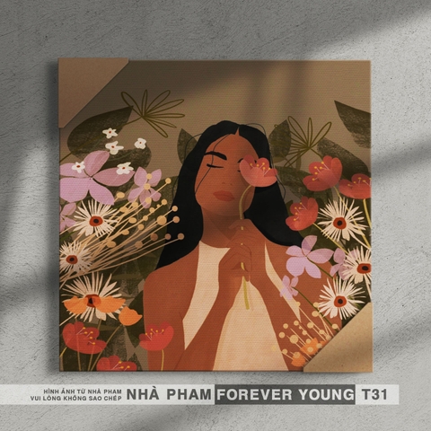 TRANH CANVAS FOREVER YOUNG - 40X40CM - HÌNH 31