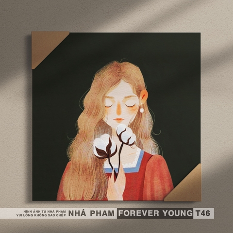 TRANH CANVAS FOREVER YOUNG - 40X40CM - HÌNH 46