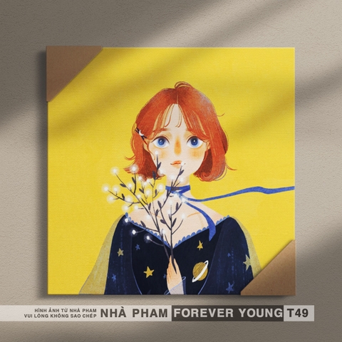 TRANH CANVAS FOREVER YOUNG - 40X40CM - HÌNH 49
