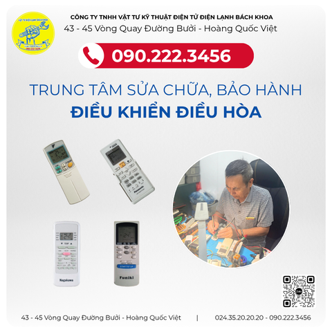 Sửa Điều khiển Điều Hòa tại Đường Bưởi 