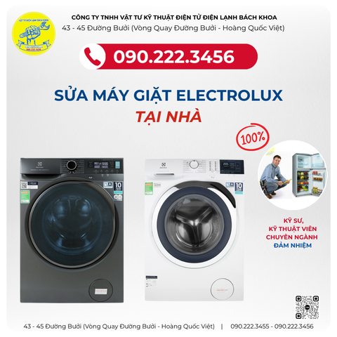 Sửa Máy Giặt Electrolux Tại Nhà Uy Tín, Chuyên Nghiệp 24/7