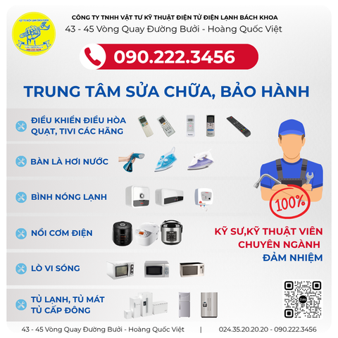 Dịch Vụ Sửa Chữa, Bảo Hành Điện Lạnh Bách Khoa – Uy Tín, Chuyên Nghiệp