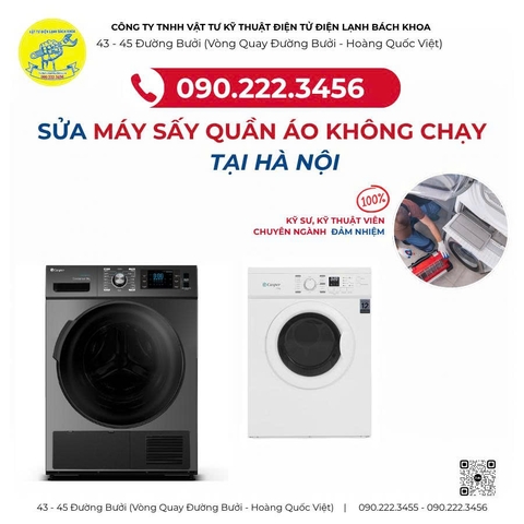 Sửa máy sấy quần áo không chạy tại Đông Các