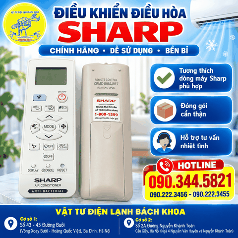 Địa chỉ bán Điều khiển điều hòa Sharp chính hãng tại Hà Nội 0903445821