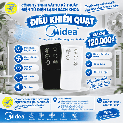 Cửa hàng bán Điều khiển Quạt Midea Tại đường Nguyễn Trãi - 0902223456
