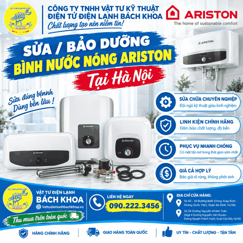 Địa chỉ Sửa/Bảo dưỡng Bình nước nóng Ariston tại Hà Nội 0902223456