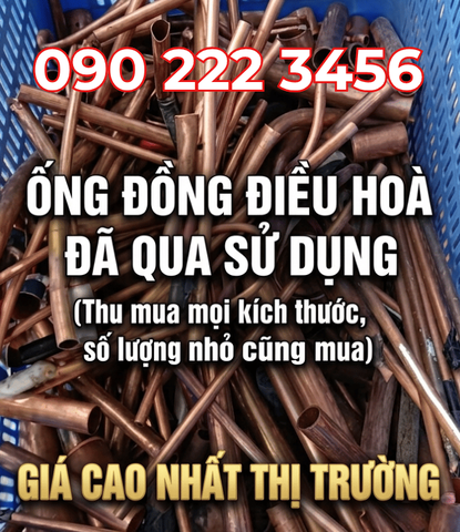 THU MUA ỐNG ĐỒNG ĐIỀU HÒA CŨ GIÁ CAO NHẤT THỊ TRƯỜNG Tại đường Đê La Thành - 0902223456