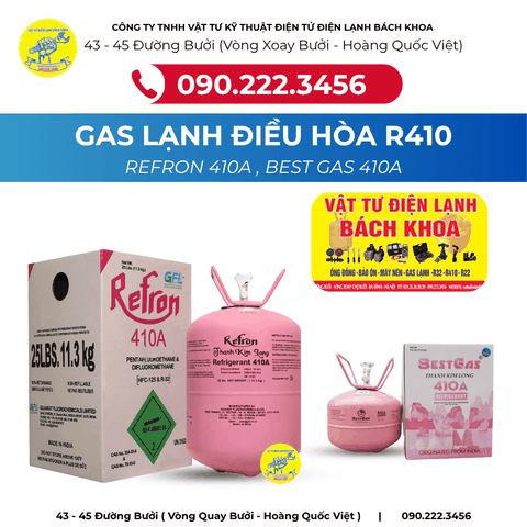 Nhà phân phối Gas lạnh điều hòa R410A Tại đường Hoàng Quốc Việt - 0902223456