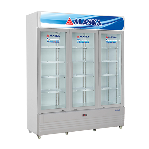 Tủ Mát Alaska SL-14C3 ( Tổng 1400 Lít, thực 1200 Lít, 3 Cánh Mở, Dàn Lạnh Đồng)
