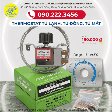 Cửa hàng bán Thermostat tủ lạnh, tủ đông, tủ mát ATB-Y132 tại Hà Nội 0902223456