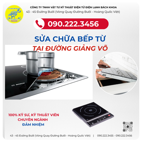 Sửa chữa bếp từ tại Đường Giảng Võ