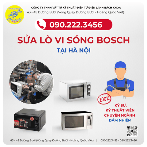 Địa chỉ sửa Lò Vi Sóng BOSCH Tại KĐT Gamuda Gardens - 0902223456