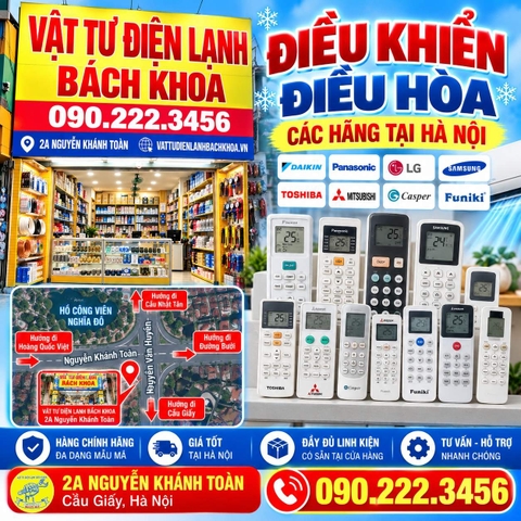 Cửa hàng bán điều khiển điều hòa các hãng tại Hà Nội 0902223456