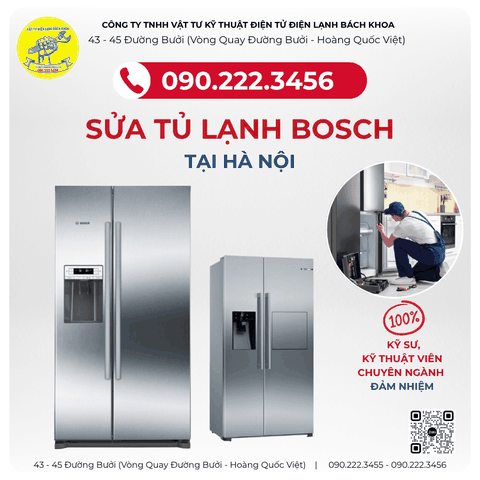 Sửa tủ lạnh Side by Side Bosch tại Hà Nội 0902223456