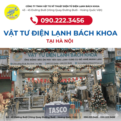 Cửa hàng vật tư điện lạnh uy tín Tại đường Nghi Tàm - 0902223456