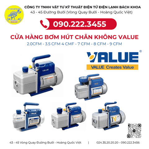 Cửa Hàng Bán Bơm Hút Chân Không VALUE Tại Đường Thanh Niên