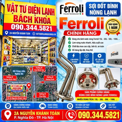 Địa chỉ bán Sợi đốt bình nước nóng Ferroli chính hãng 903445821