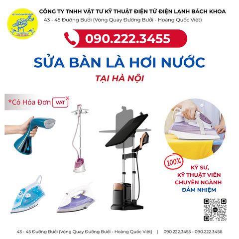 Tìm Thợ Sửa Bàn Là Hơi Nước Tại phố Văn Cao - 0902223456