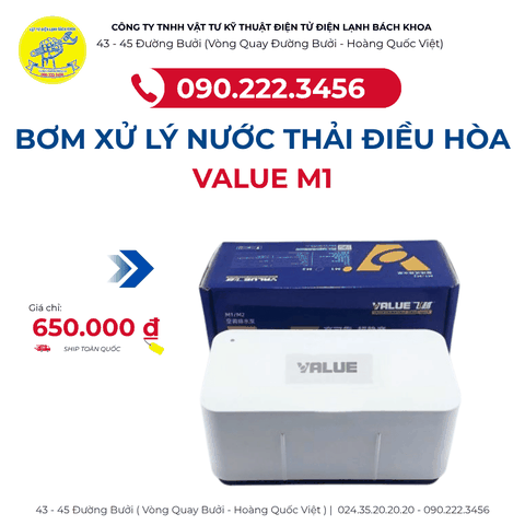 Bơm xử lý nước thải điều hòa VALUE M1