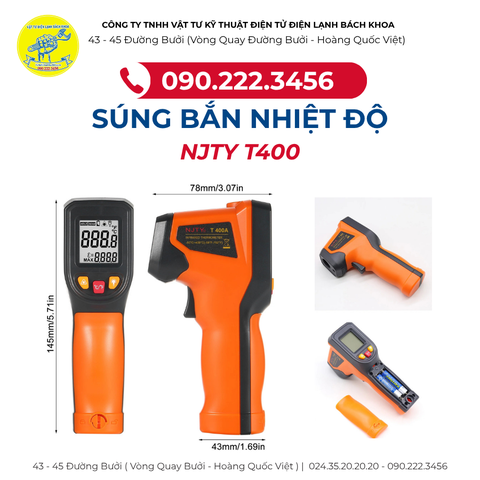 NHIỆT KẾ HỒNG NGOẠI TỪ XA NJTY T400