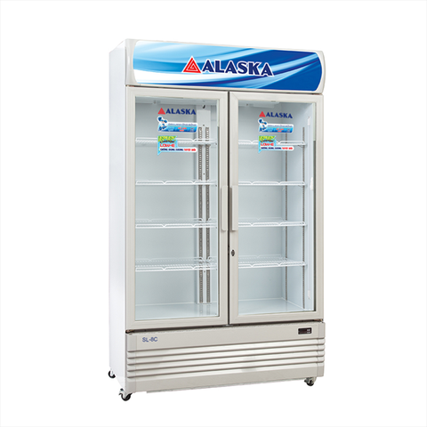 Tủ Mát Alaska SL-8C ( Tổng 800 Lít, thực 730 Lít, 2 Cánh Mở, Dàn Lạnh Đồng)