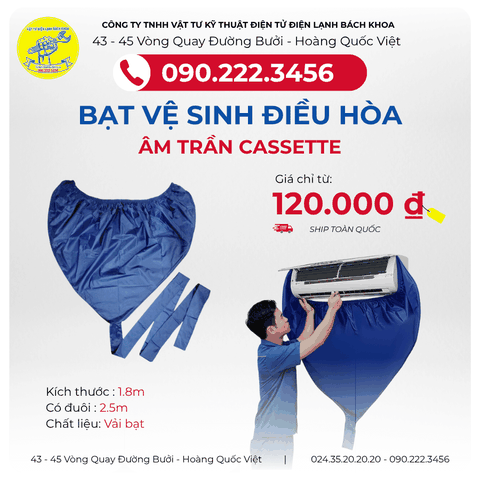 Túi vệ sinh Máy lạnh Tại đường Khuất Duy Tiến - 0902223456