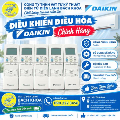 Điều khiển điều hòa Daikin chính hãng 0902223456