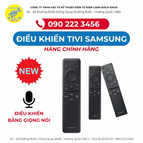 Điều khiển Tivi Samsung chính hãng, có giọng nói 0902223456