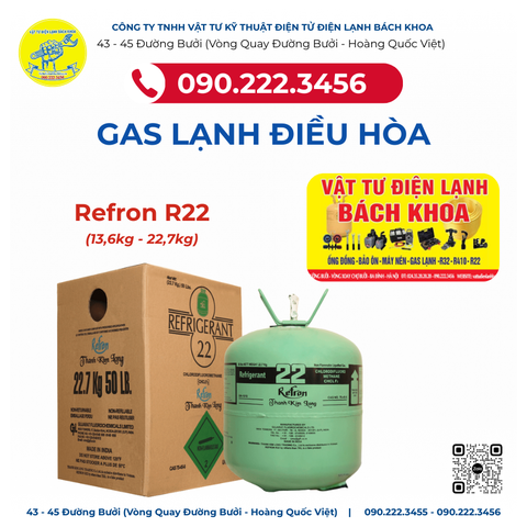 GAS LẠNH ĐIỀU HÒA R22 Tại 43-45 ĐƯỜNG BƯỞI
