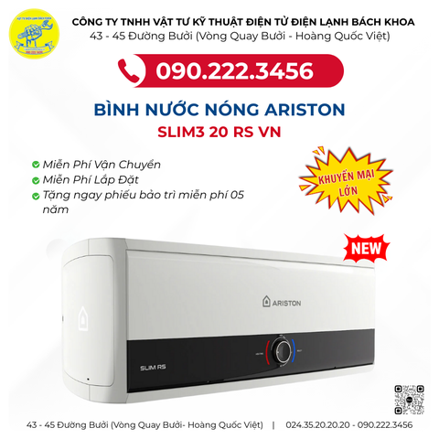 Bình nóng lạnh ARISTON SLIM3 20 RS VN